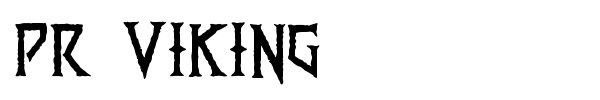 PR Viking font preview